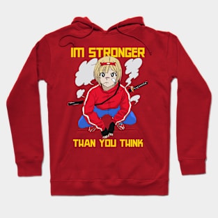 Strong Anime Girl Hoodie